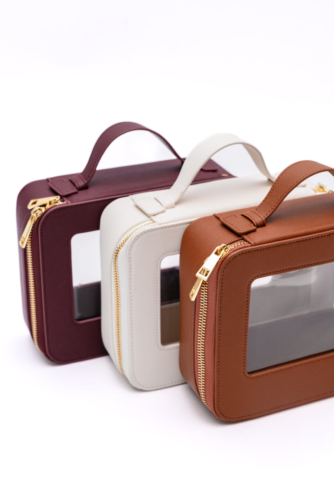 Travel Cosmetic Case in Wine