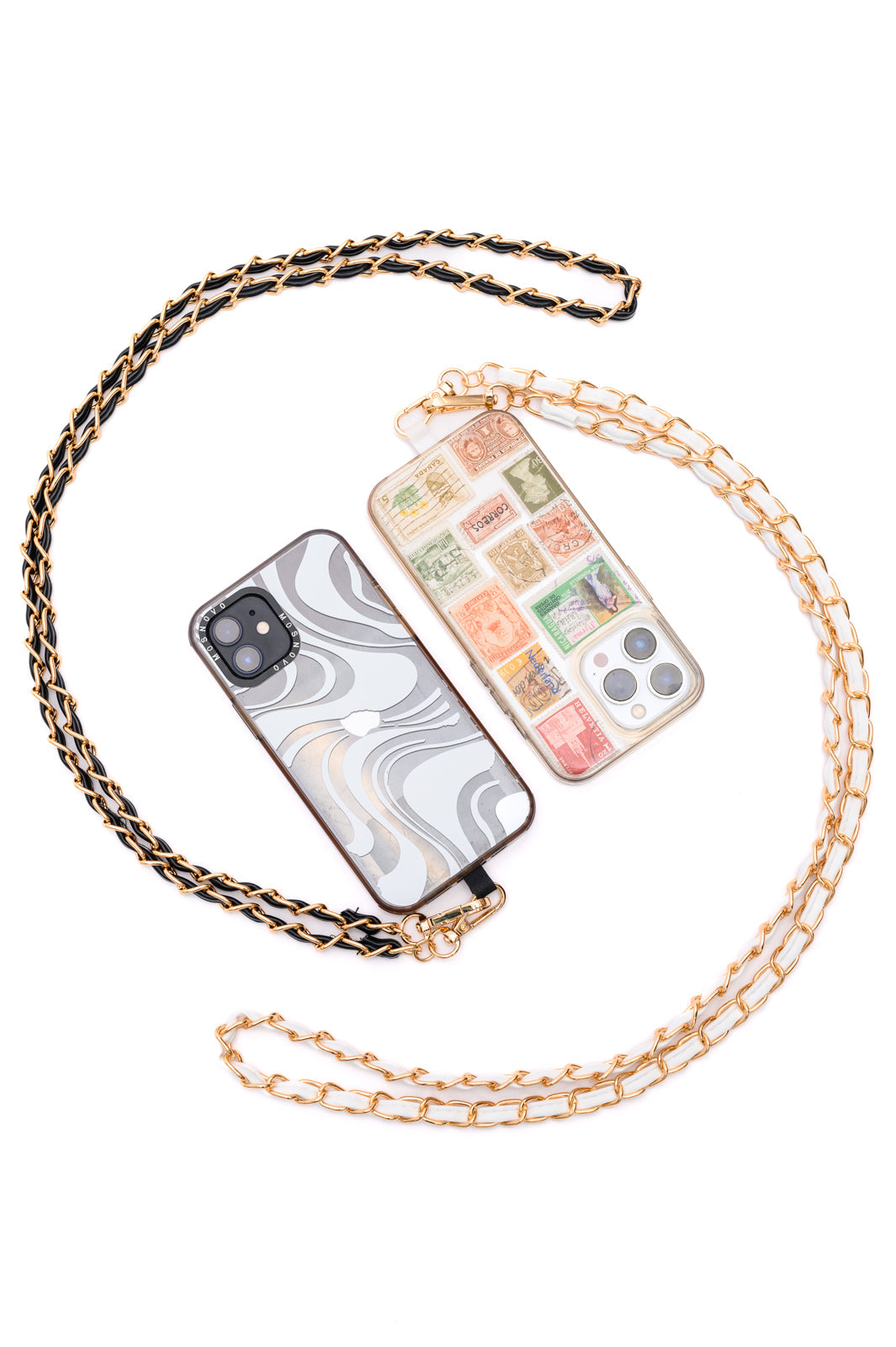 Gold Chain Cell Phone Lanyard Set of 2